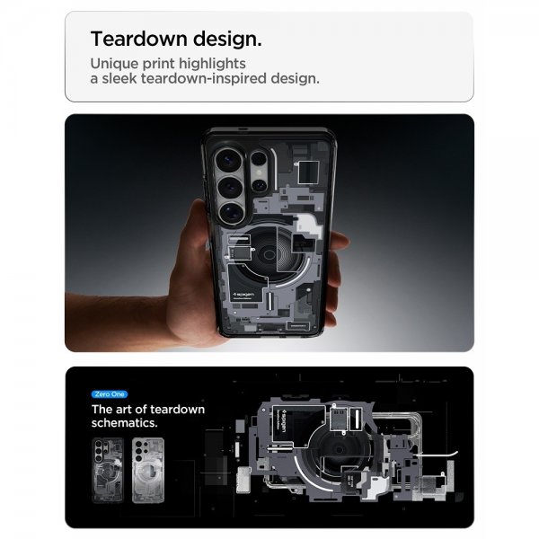 Spigen Samsung Galaxy S26 Ultra Deksel Ultra Hybrid MagFit Zero One Svart