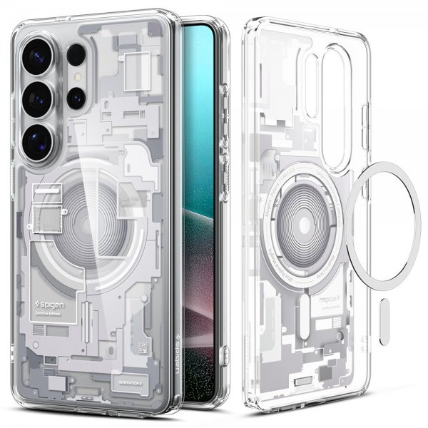 Spigen Samsung Galaxy S26 Ultra Deksel Ultra Hybrid MagFit Zero One Hvit
