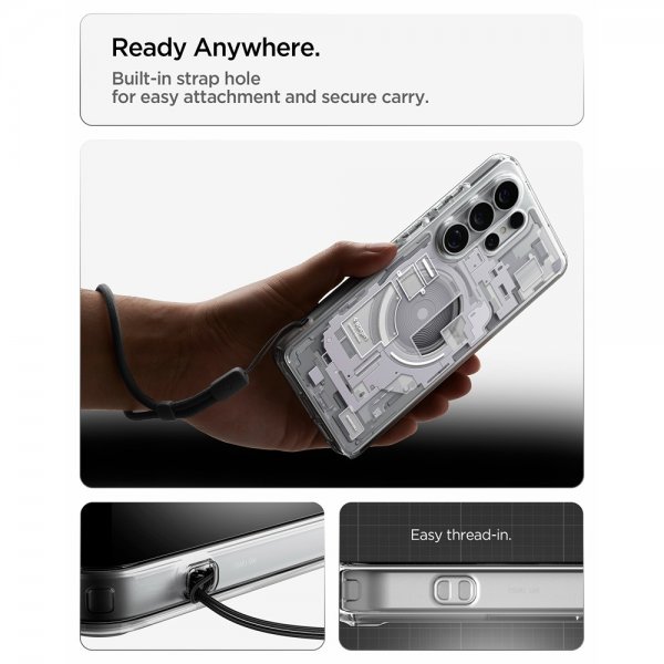 Spigen Samsung Galaxy S26 Ultra Deksel Ultra Hybrid MagFit Zero One Hvit