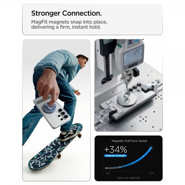 Spigen Samsung Galaxy S26 Ultra Deksel Ultra Hybrid S MagFit Clear White