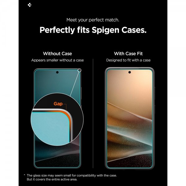 Spigen Samsung Galaxy S26 Ultra Skjermbeskytter GLAS.tR EZ Fit Pro 2-pakning