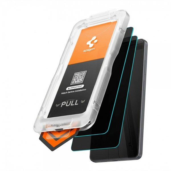 Spigen Samsung Galaxy S26 Ultra Skjermbeskytter GLAS.tR EZ Fit Pro Privacy 2-pakning