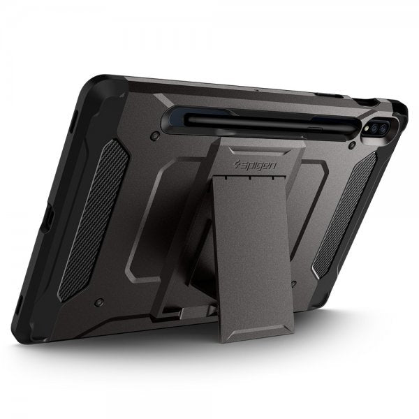 Spigen Samsung Galaxy Tab S7/Galaxy Tab S8 Deksel Tough Armor Pro Gunmetal