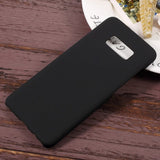 Samsung Galaxy S8 MobilDeksel HardPlast Gummiyta Svart