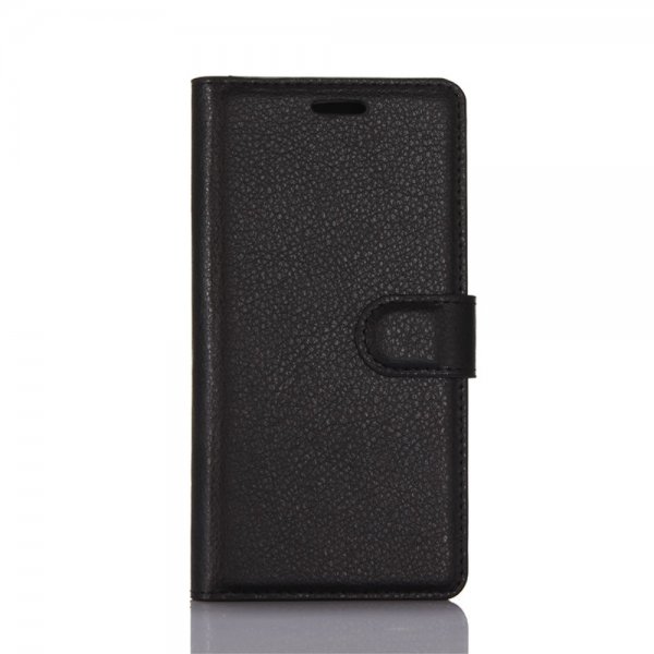 Samsung Galaxy S8 Etui Litchi Svart