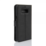 Samsung Galaxy S8 Etui Litchi Svart