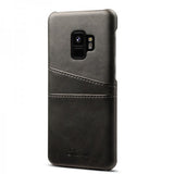 Samsung Galaxy S9 Deksel Kortlomme PU-skinn Svart