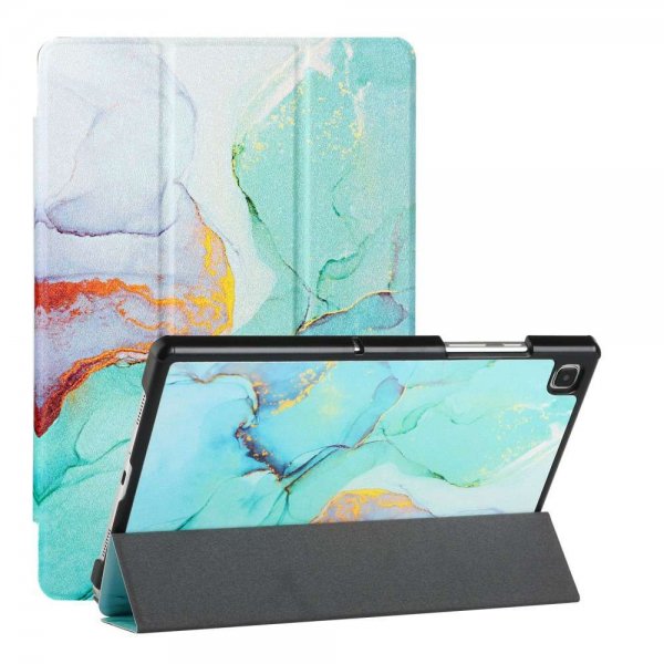 Samsung Galaxy Tab A7 Etui Motiv Grønn Marmor