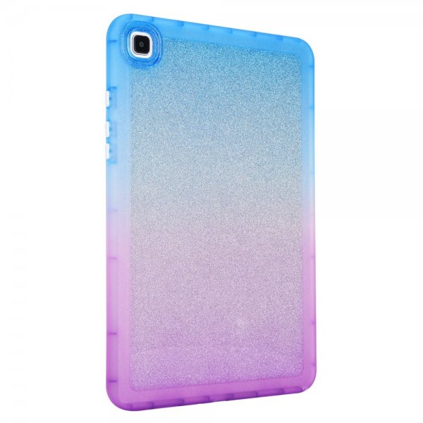 Samsung Galaxy Tab A7 Deksel Glitter Gradient Blå Lilla