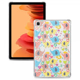 Samsung Galaxy Tab A7 Deksel Motiv Fargerik Elefanter