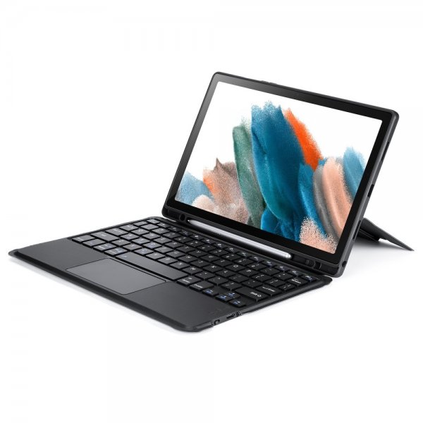 Dux Ducis Samsung Galaxy Tab A8 Etui Avtakbart tastatur Svart