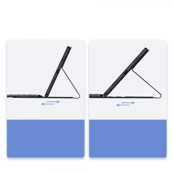 Dux Ducis Samsung Galaxy Tab A8 Etui Innebygd Tastatur Svart