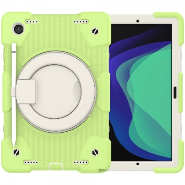 Samsung Galaxy Tab A8 Deksel med Stropp Stativfunksjon Mørkegrønn