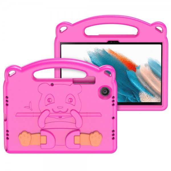 Dux Ducis Samsung Galaxy Tab A8 Deksel Panda Magenta