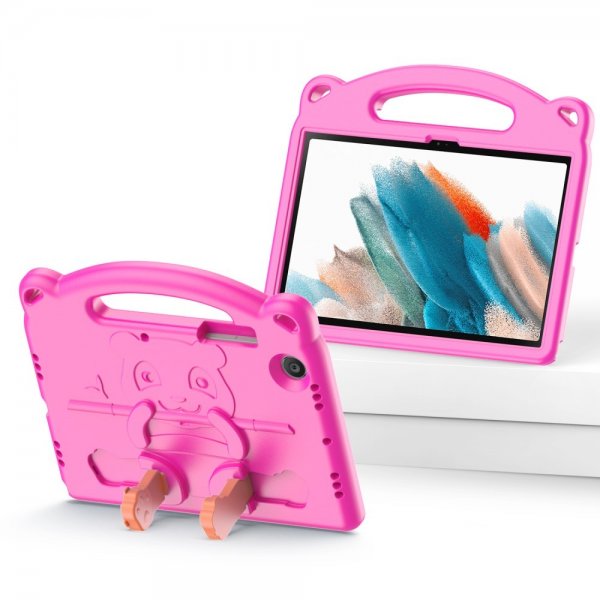 Dux Ducis Samsung Galaxy Tab A8 Deksel Panda Magenta