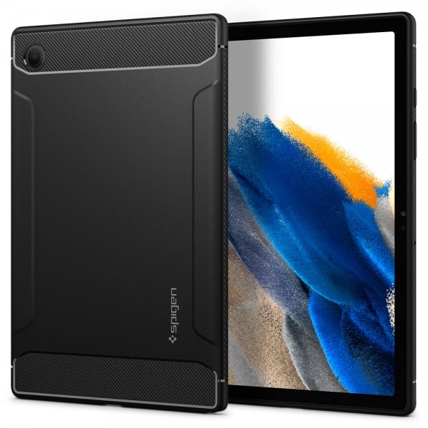 Spigen Samsung Galaxy Tab A8 Deksel Rugged Armor Matte Black