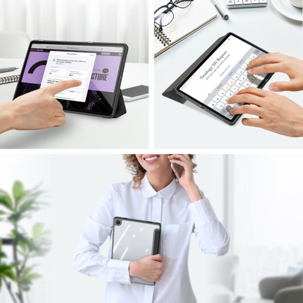 Dux Ducis Samsung Galaxy Tab A9 Plus Etui TOBY Series Svart