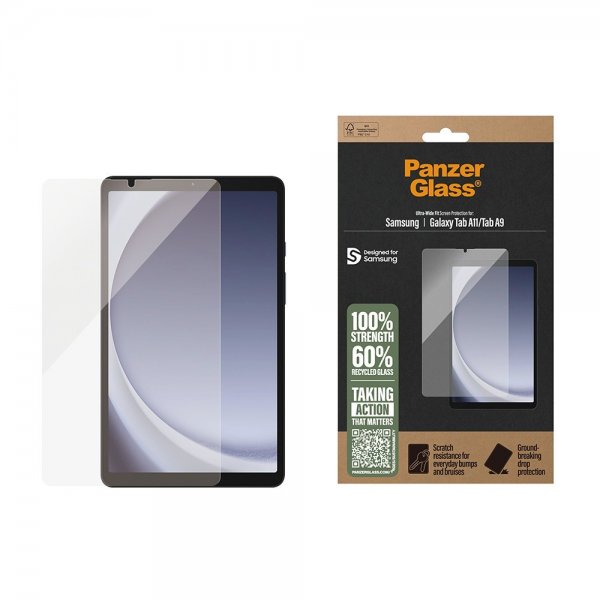 PanzerGlass Samsung Galaxy Tab A9/Galaxy Tab A11 Skjermbeskytter Ultra-Wide Fit