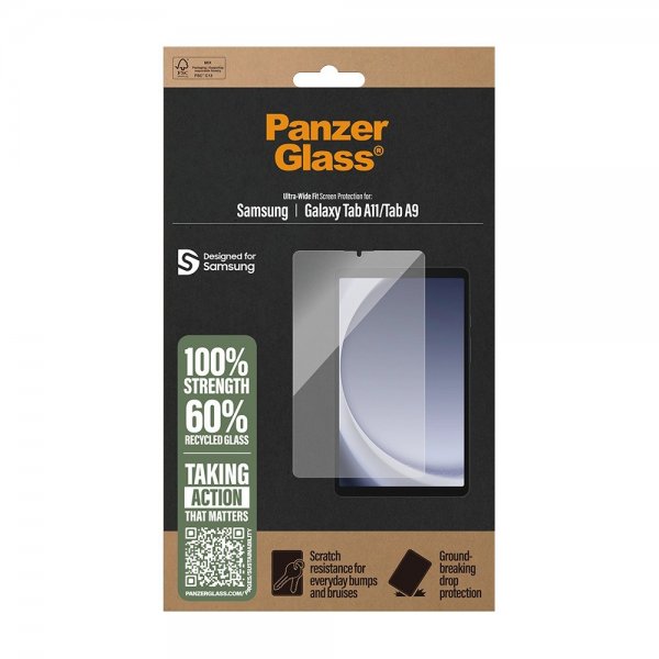 PanzerGlass Samsung Galaxy Tab A9/Galaxy Tab A11 Skjermbeskytter Ultra-Wide Fit