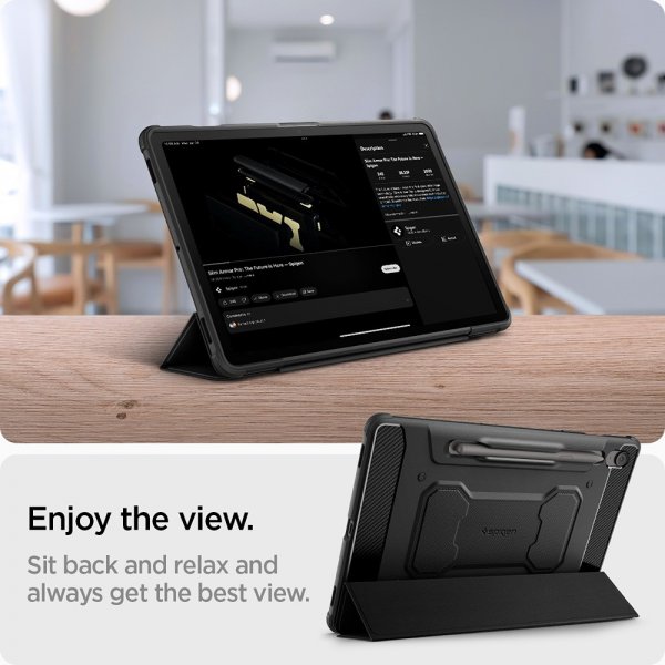 Spigen Samsung Galaxy Tab S10 FE Etui Rugged Armor Pro Matte Black
