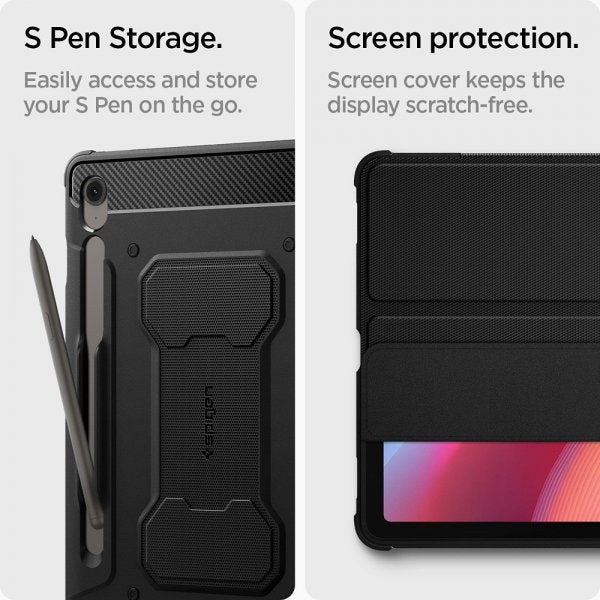 Spigen Samsung Galaxy Tab S10 FE Etui Rugged Armor Pro Matte Black