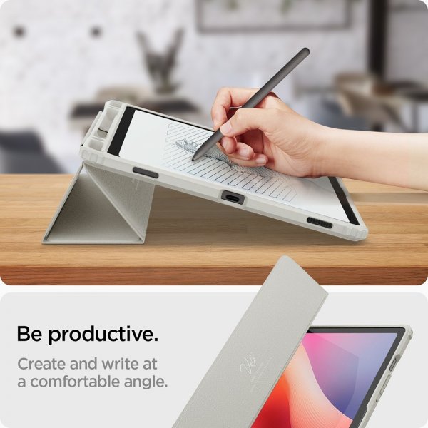 Spigen Samsung Galaxy Tab S10 FE Etui Ultra Hybrid Pro Grå