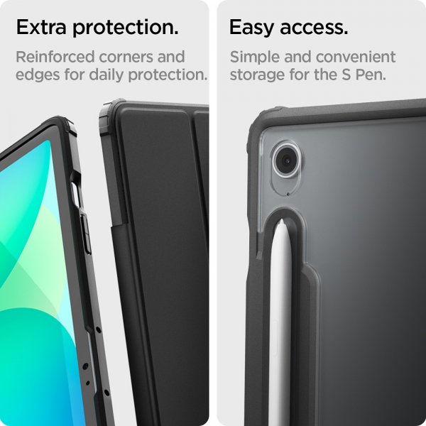 Spigen Samsung Galaxy Tab S10 FE Plus Etui Ultra Hybrid Pro Svart