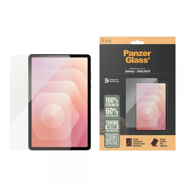 PanzerGlass Samsung Galaxy Tab S11 Skjermbeskytter Ultra-Wide Fit