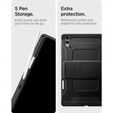Spigen Samsung Galaxy Tab S11 Ultra Deksel Tough Armor Pro Svart