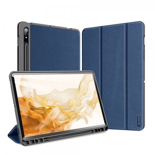 Dux Ducis Samsung Galaxy Tab S7 11 T870 T875/Galaxy Tab S8 Etui Domo Series Blå