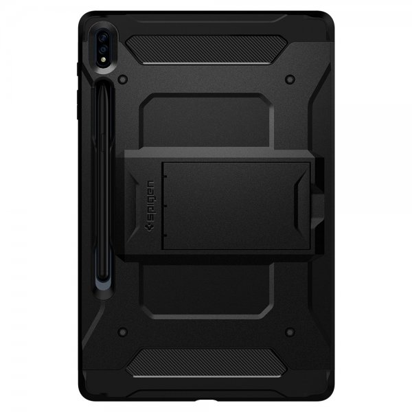 Spigen Samsung Galaxy Tab S7 Plus/Tab S8 Plus Deksel Tough Armor Pro Svart
