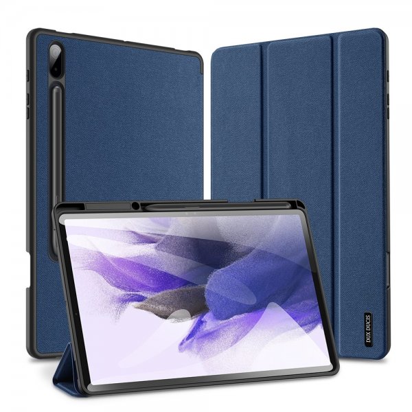 Dux Ducis Samsung Galaxy Tab S7 Plus/Tab S7 FE/Tab S8 Plus Etui Domo Series Blå