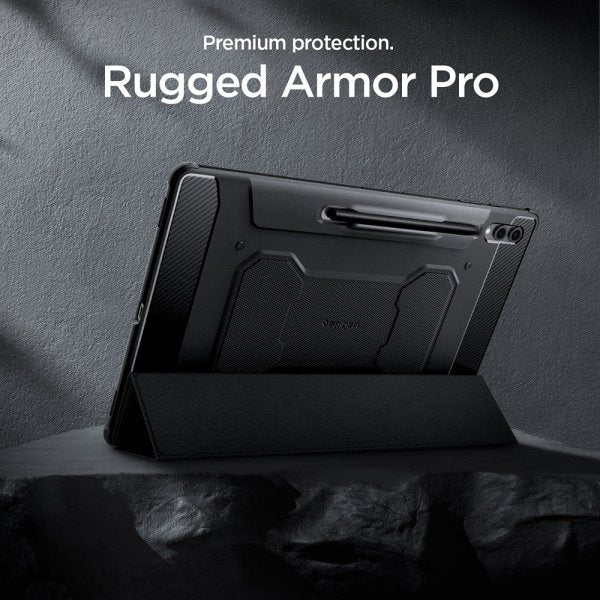 Spigen Samsung Galaxy Tab S8 Ultra/S9 Ultra/S10 Ultra Etui Rugged Armor Pro Svart