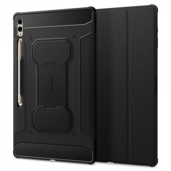 Spigen Samsung Galaxy Tab S8 Ultra/S9 Ultra/S10 Ultra Etui Rugged Armor Pro Svart