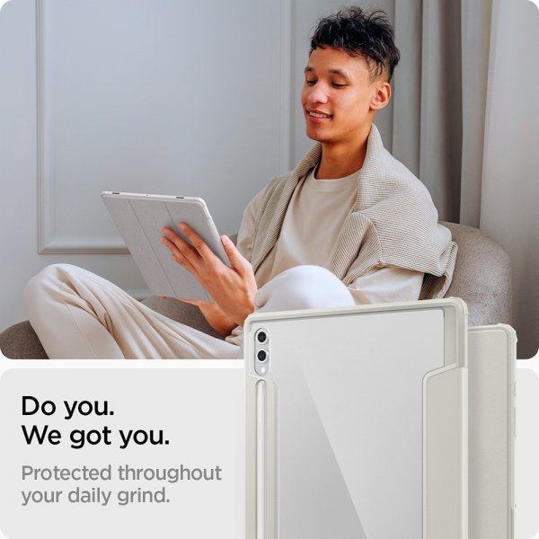 Spigen Samsung Galaxy Tab S8 Ultra/S9 Ultra/S10 Ultra Etui Ultra Hybrid Pro Grå
