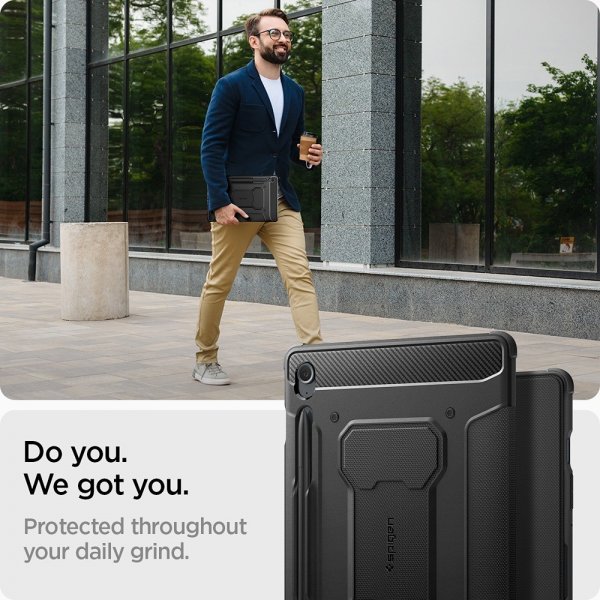 Spigen Samsung Galaxy Tab S9 FE Etui Rugged Armor Pro Svart