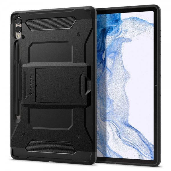 Spigen Samsung Galaxy Tab S9 Plus/Galaxy Tab S10 Plus Deksel Tough Armor Pro Svart