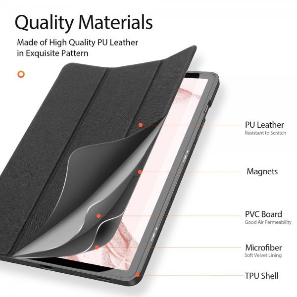 Dux Ducis Samsung Galaxy Tab S9 Etui Domo Series Svart