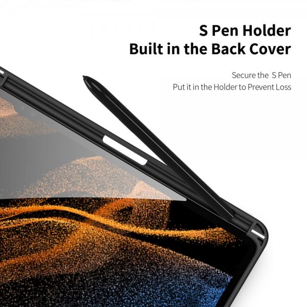 Dux Ducis Samsung Galaxy Tab S9 Ultra Etui TOBY Series Svart