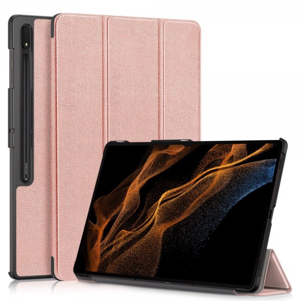 Samsung Galaxy Tab S9 Ultra Etui Trifold Rosegull