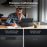 Spigen Samsung Galaxy Tab S8 Ultra/S9 Ultra/S10 Ultra Deksel Thin Fit Pro Svart