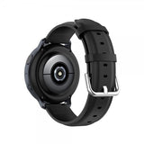 Samsung Galaxy Watch 20mm Armbånd Ekte Skinn Svart