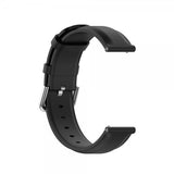 Samsung Galaxy Watch 20mm Armbånd Ekte Skinn Svart