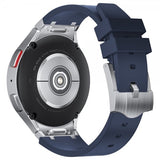 Samsung Galaxy Watch 20mm Armbånd Silikon Sølv Spenne Blå