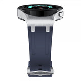 Samsung Galaxy Watch 20mm Armbånd Silikon Sølv Spenne Blå