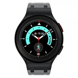 Samsung Galaxy Watch 20mm Armbånd Silikon Svart Spenne Grå