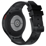 Samsung Galaxy Watch 20mm Armbånd Silikon Svart Spenne Svart