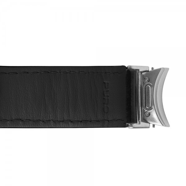 Puro Samsung Galaxy Watch 20mm Armbånd Leather Band Svart