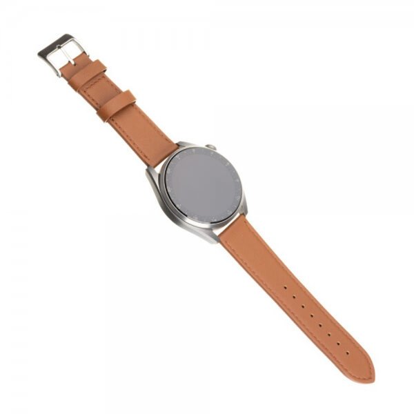 Fixed Samsung Galaxy Watch 20mm Armbånd Leather Strap Brun