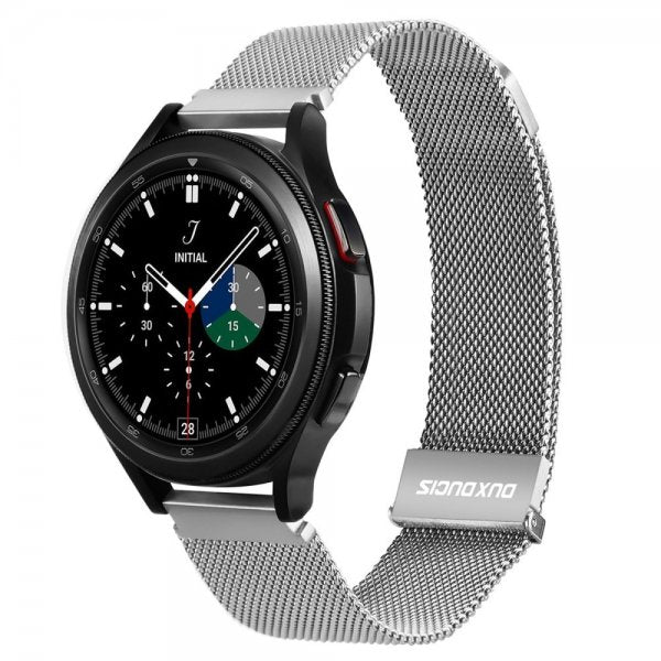 Dux Ducis Samsung Galaxy Watch 20mm Armbånd Milanese Sølv